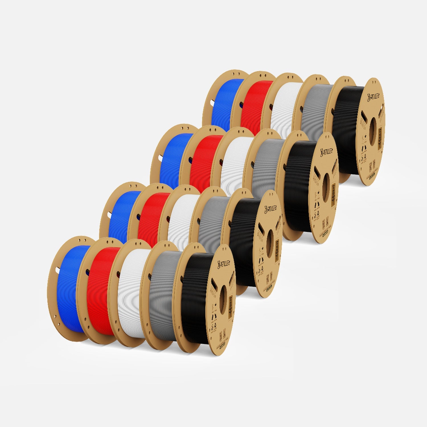 PLA 5-Color Filament Bundle