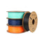 Mint Green + Dark Blue + Bright Orange + Black