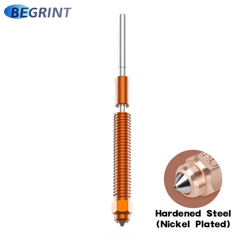 For Creality K2 Plus Nozzles 0.2/0.4/0.6/0.8mmQuick-Swap Nozzle Copper Alloy and Hardened Steel Nozzle for K2 Plus/Creality Hi