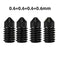 4PCS 0.6mm Hard
