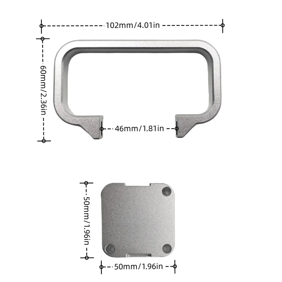 For Bambu lab A1 mini All Metal Handle AL6061 Material Kit Easy to Hold for Bambu lab A1 MINI 3D Printer Upgrade parts