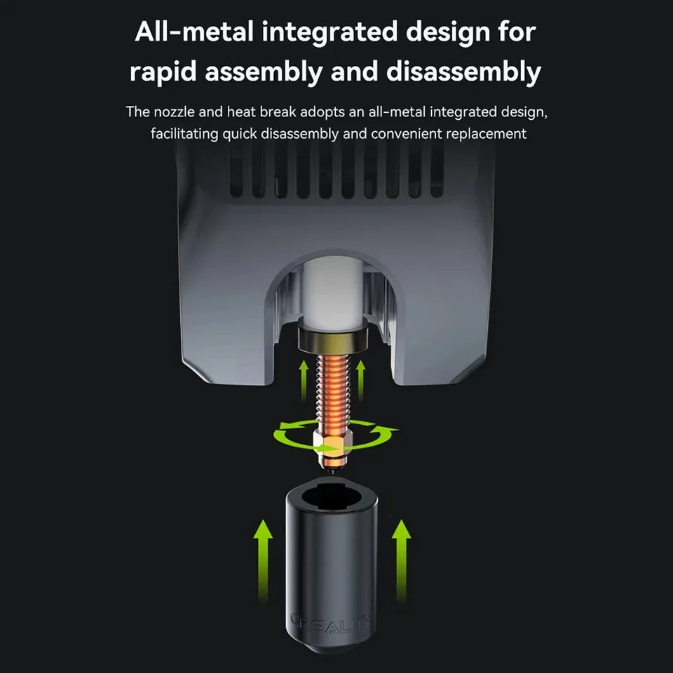 Creality K2 Plus/Hi Combo "Unicorn" Quick-Swap Nozzle Hardened Steel Nozzle Upgraded High-Speed Printing official Parts