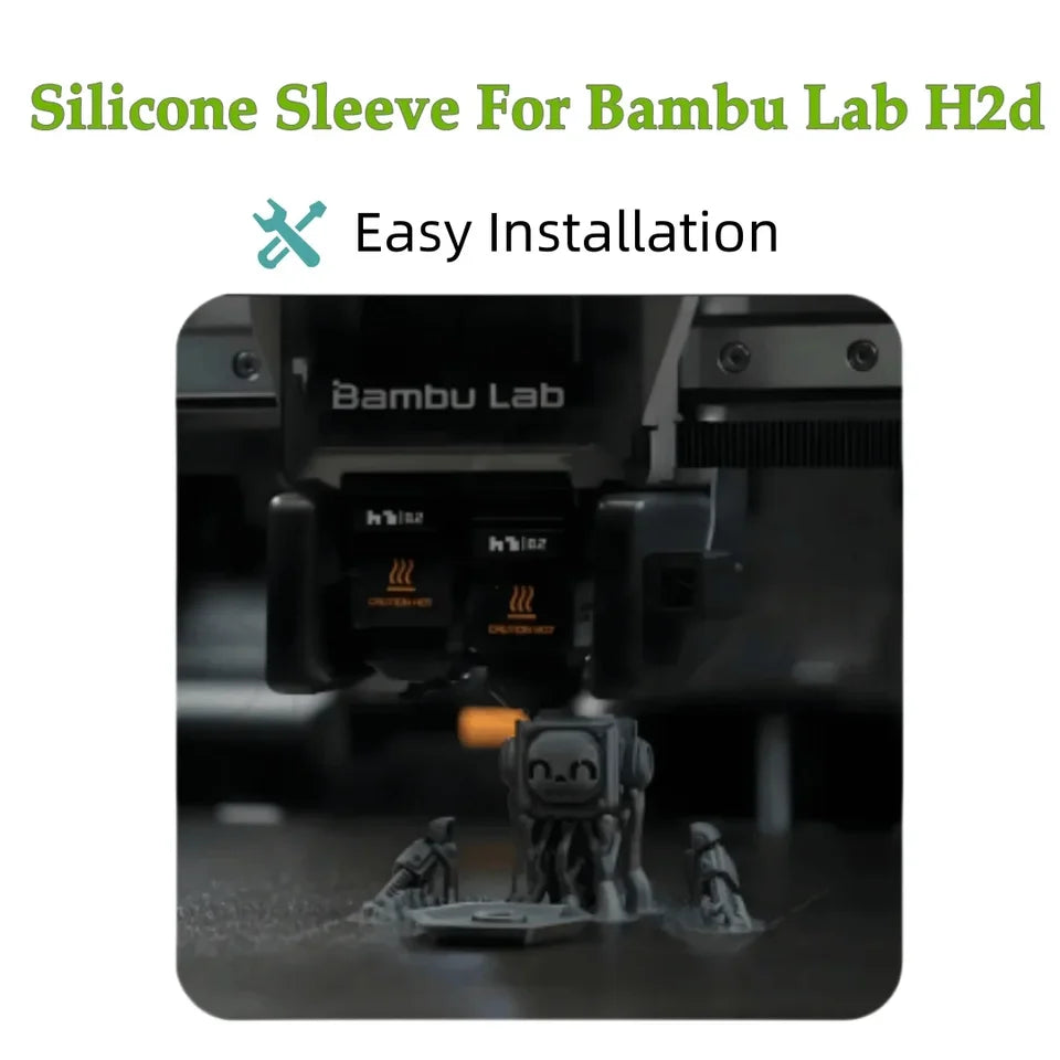 Protective sleeve For Bambu Lab H2D Hotend Silicone Cover Heating Block kit nozzle for 3D printer accessories