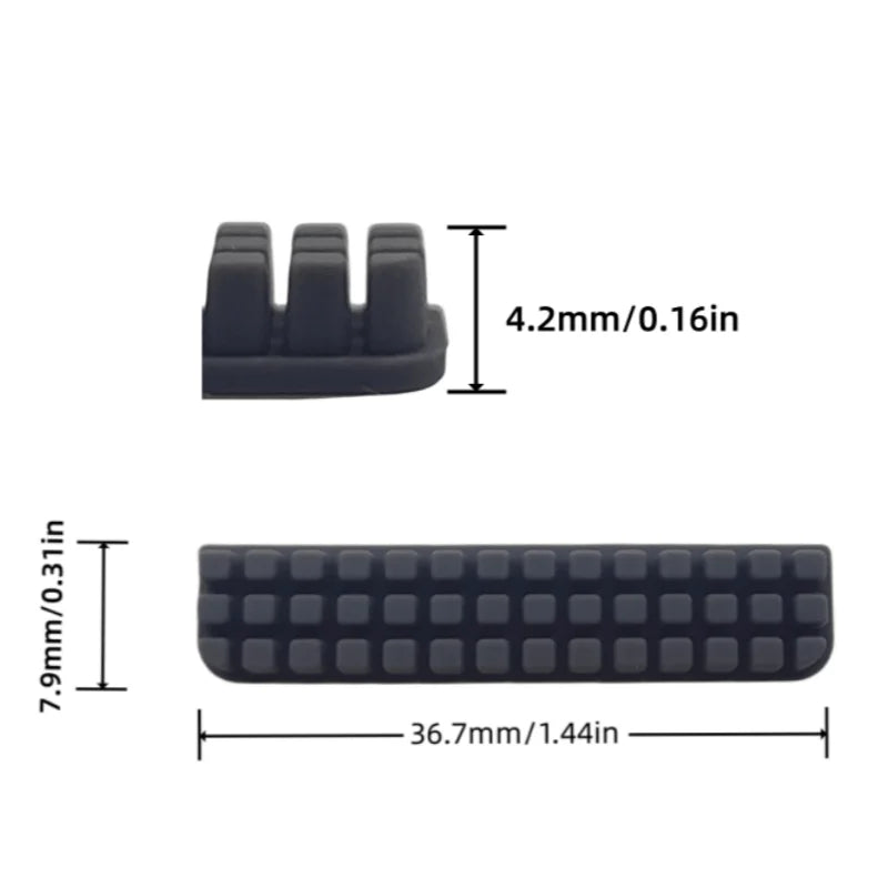 Nozzle Brush for Bambu Lab A1 Wiper Silicone Brush Hotbed Mounted Scrubbers for Bambulab A1 Cleaning Tool 3D Printer Accessories