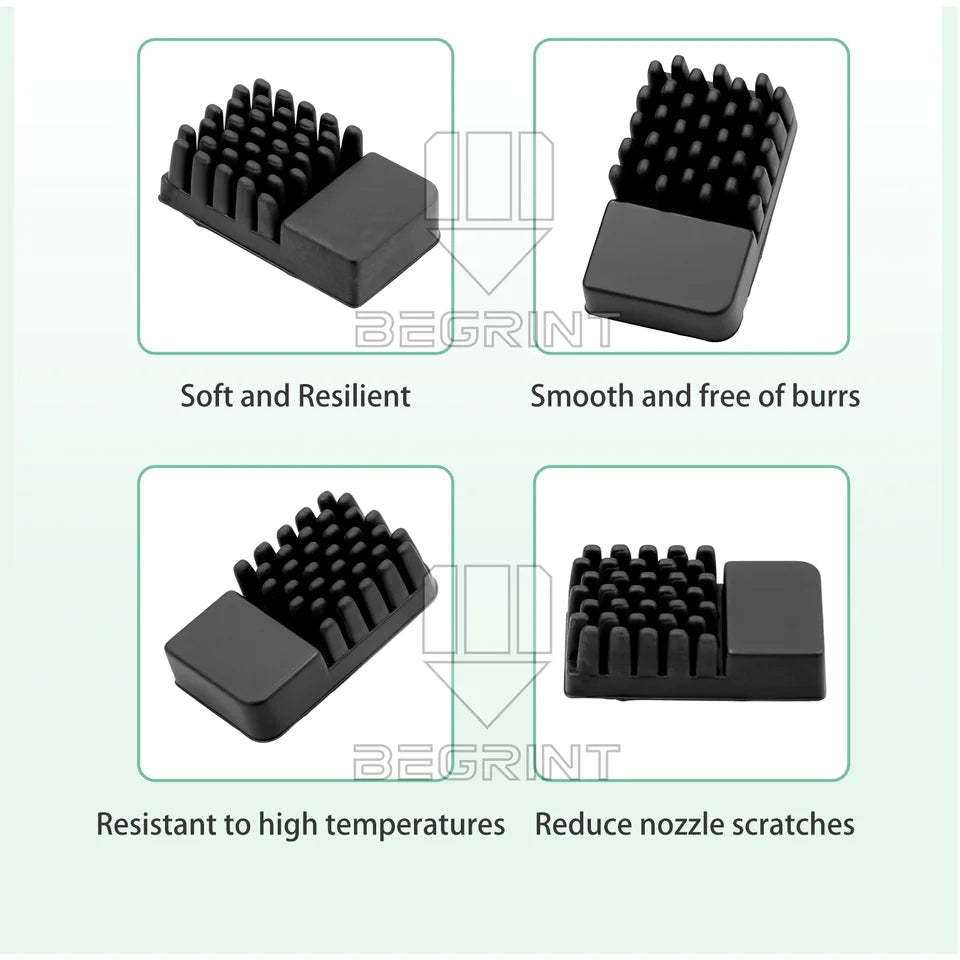Silicone Wiper For Elegoo Centauri Carbon Nozzle Brush Nozzle Cleaner Tool Nozzle Wiper Silicone Brush Strong Cleaning