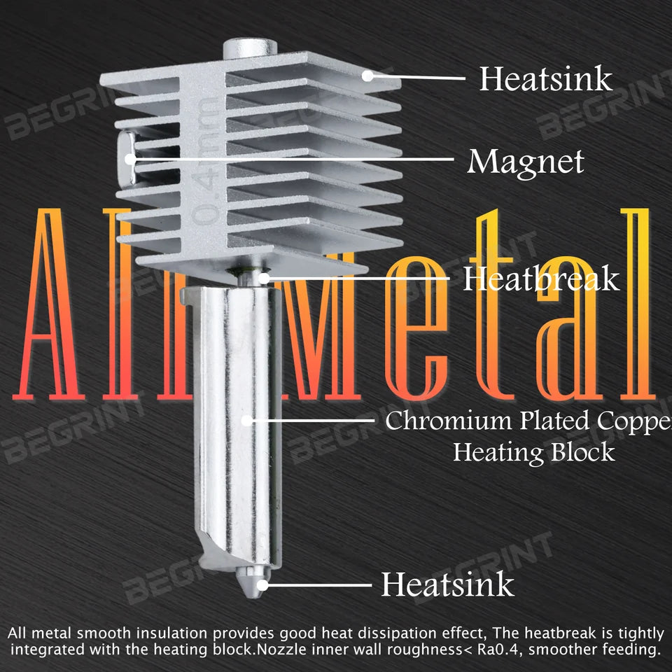 Stainless Steel Hotend Kit for A1 / A1 Mini