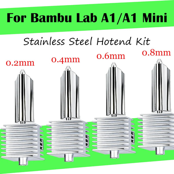 Stainless Steel Hotend Kit for A1 / A1 Mini