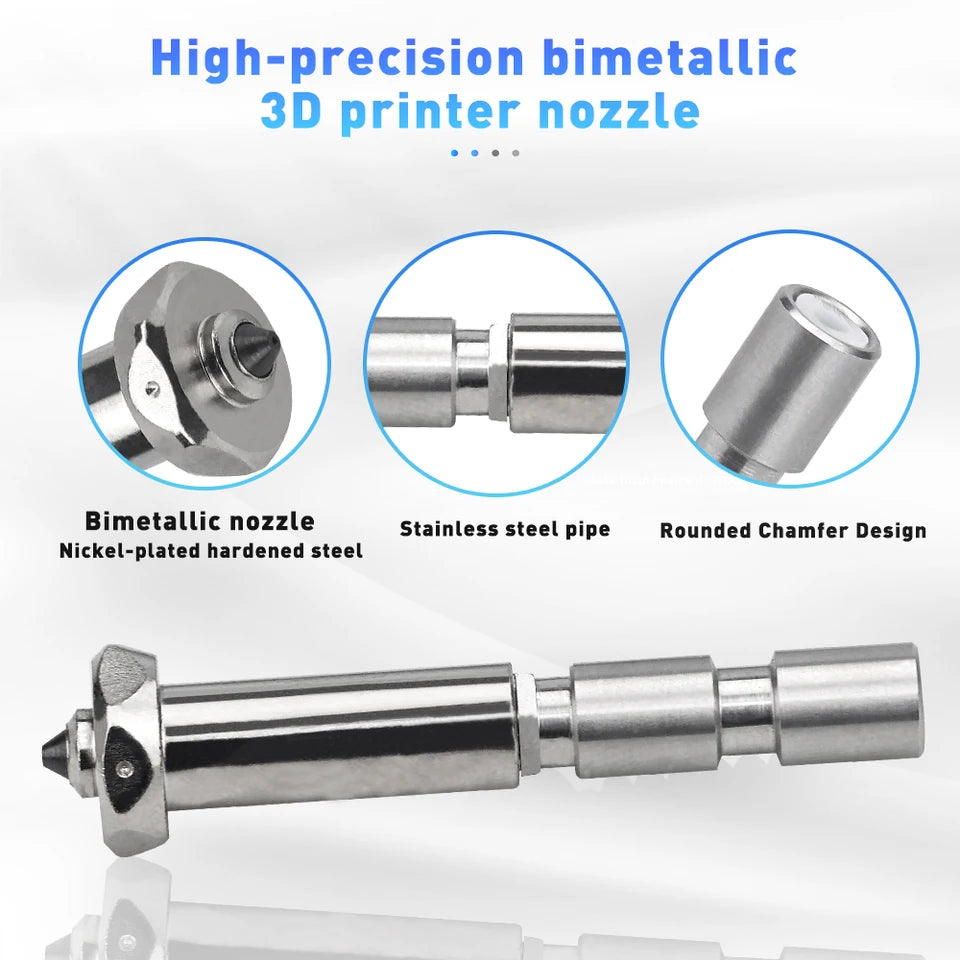 For Anycubic Kobra 3 Max Bimetallic Nozzle Hotend Kit Kobra 3 Max Combo Quick Swap Nozzle Hardened Steel 0.4mm 3D Printer Parts