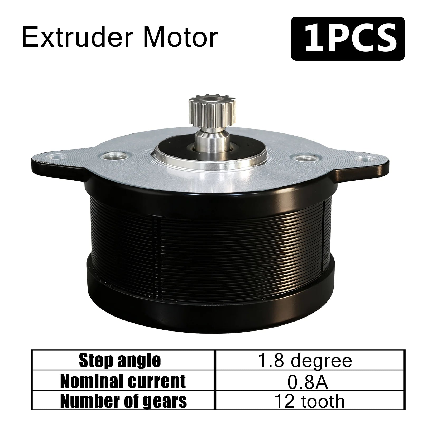 For Creality K1 Extruder Motor 1.8 Degree Press 12 Tooth Gear Circular Stepper Motor for K1C/K1 Max Ender-3 V3 3D Printer