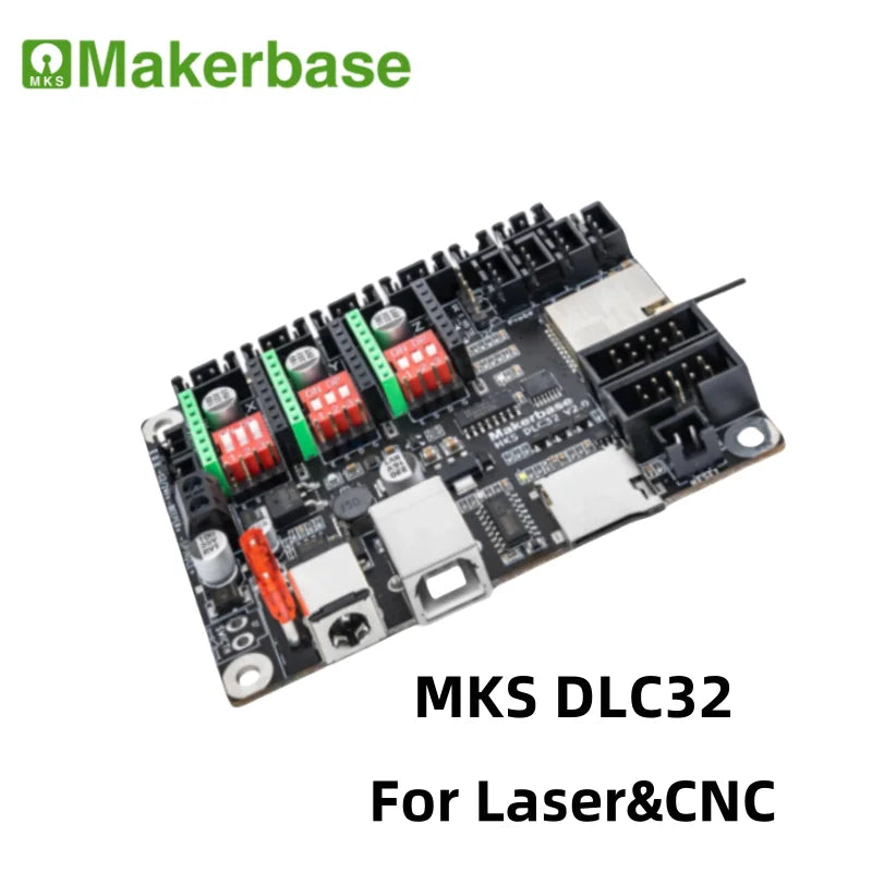 Makerbase MKS DLC32 Grbl Controller for Laser & CNC, ESP32 WiFi & TS35/24 Touch Screen, High-Precision for Engraving Machines