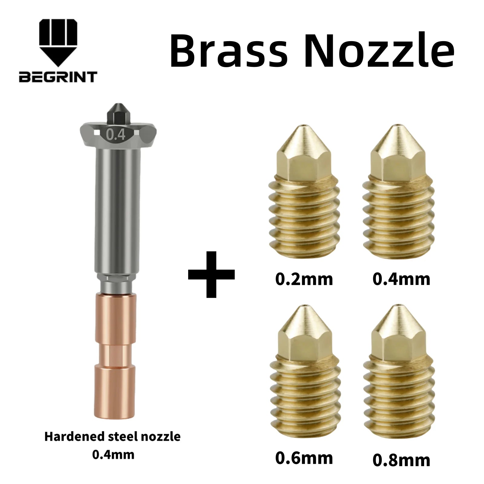 For Anycubic Kobra 3 Max Nozzle Copper Brass Hardened Steel Replace Nozzle Print Head For Anycubic Kobra 3 Max Combo Accessories