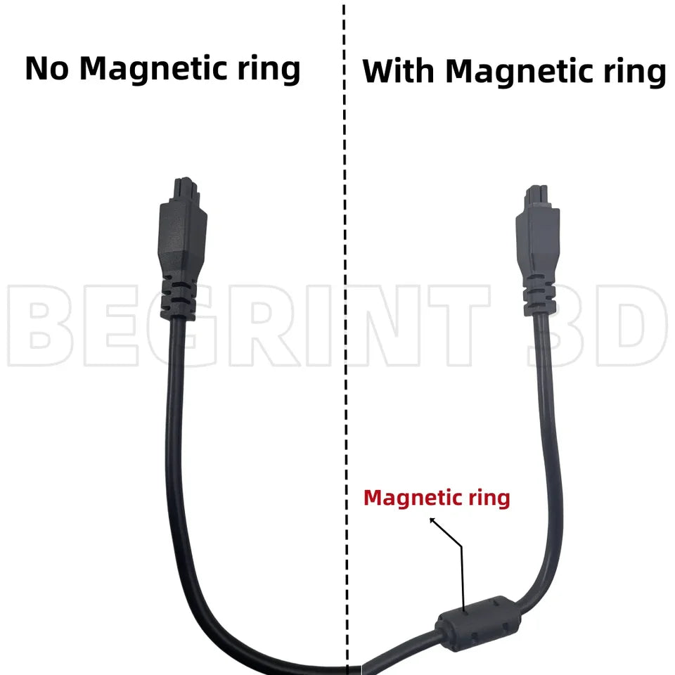 For Anycubic ACE 4-pin Extension Cable For Kobra3/3 Combo/3Max/3max combo/S1/S1 Combo 3D printer With Magnetic ring cable