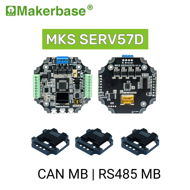 Makerbase MKS SERVO57D PCBA NEMA23 closed loop stepper motor Driver CNC 3d printer for Gen_L FOC quiet and efficient