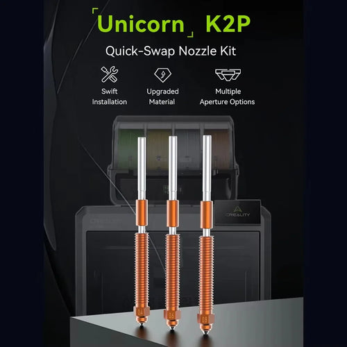 Creality K2 Plus/Hi Combo "Unicorn" Quick-Swap Nozzle Hardened Steel Nozzle Upgraded High-Speed Printing official Parts