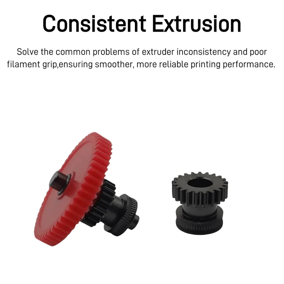 For Elegoo Neptune 4/4 Plus/4 Pro Extruder Gear Kit | CNC Hardened Steel Upgrade | Precision Feed Gears for 3D Printer Upgrades