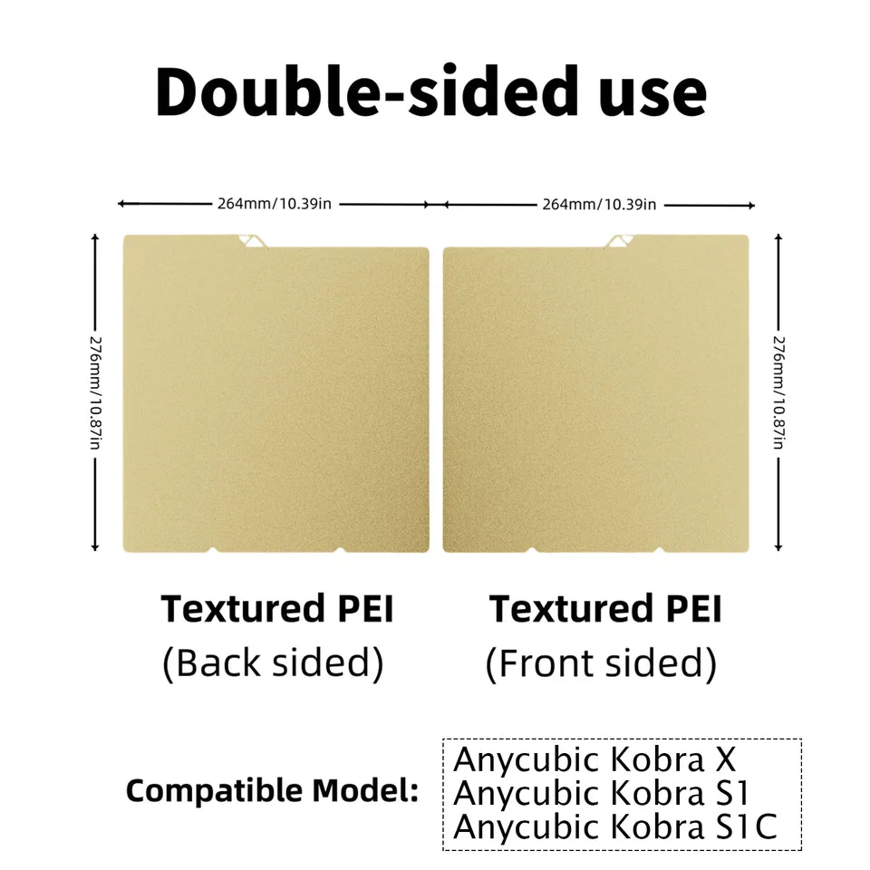 Double-Sided PEI/PET Plate for Kobra X