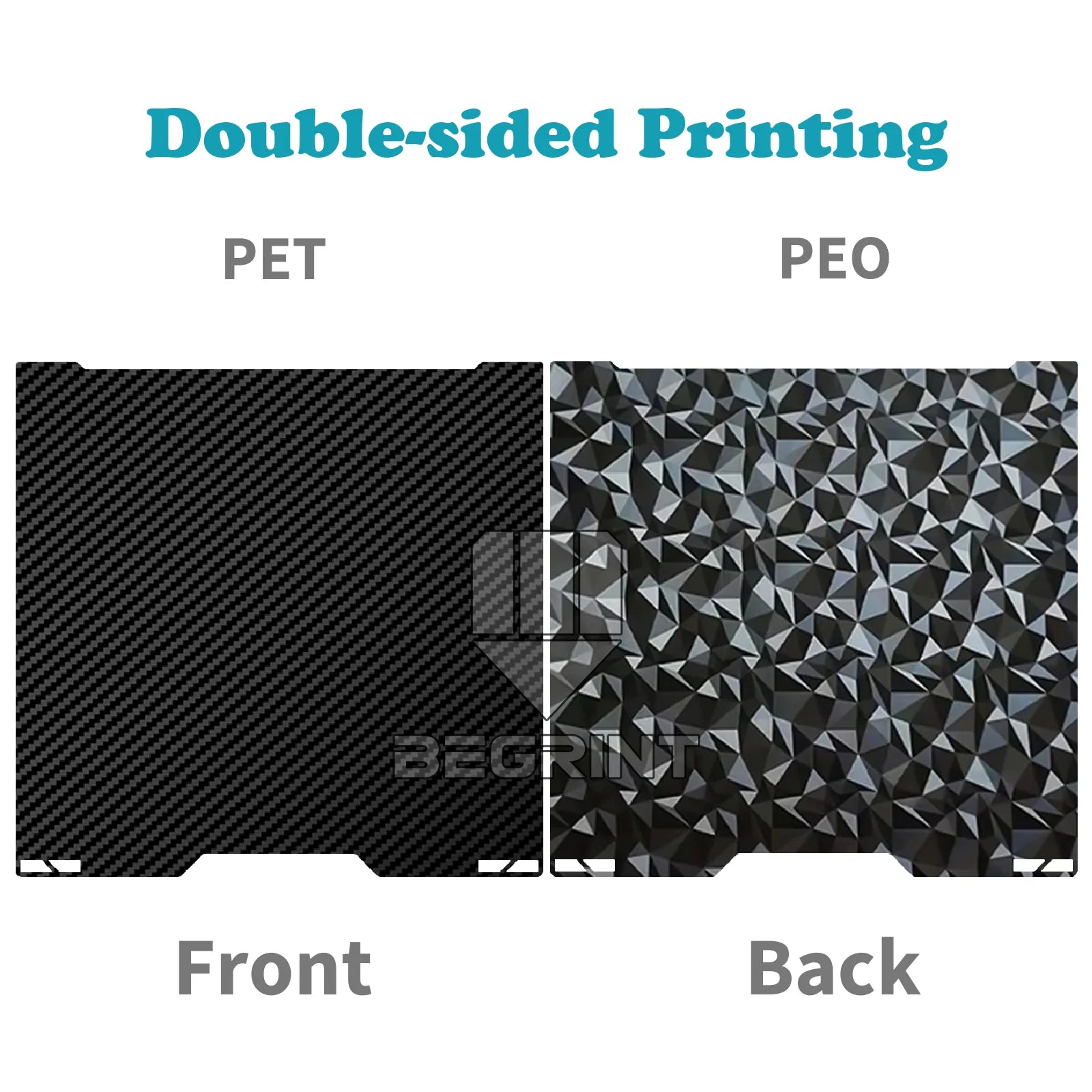 Double-Sided PET/PEI Build Plate for H2D / H2S