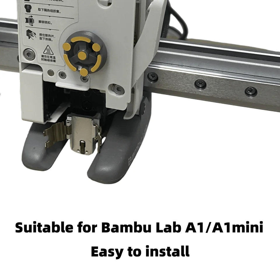 Upgrade Hotend Heating Assembly For Bambu Lab A1/A1 mini Nickel Plated Copper Nozzle Mounting Components for Bambu lab A1 mini