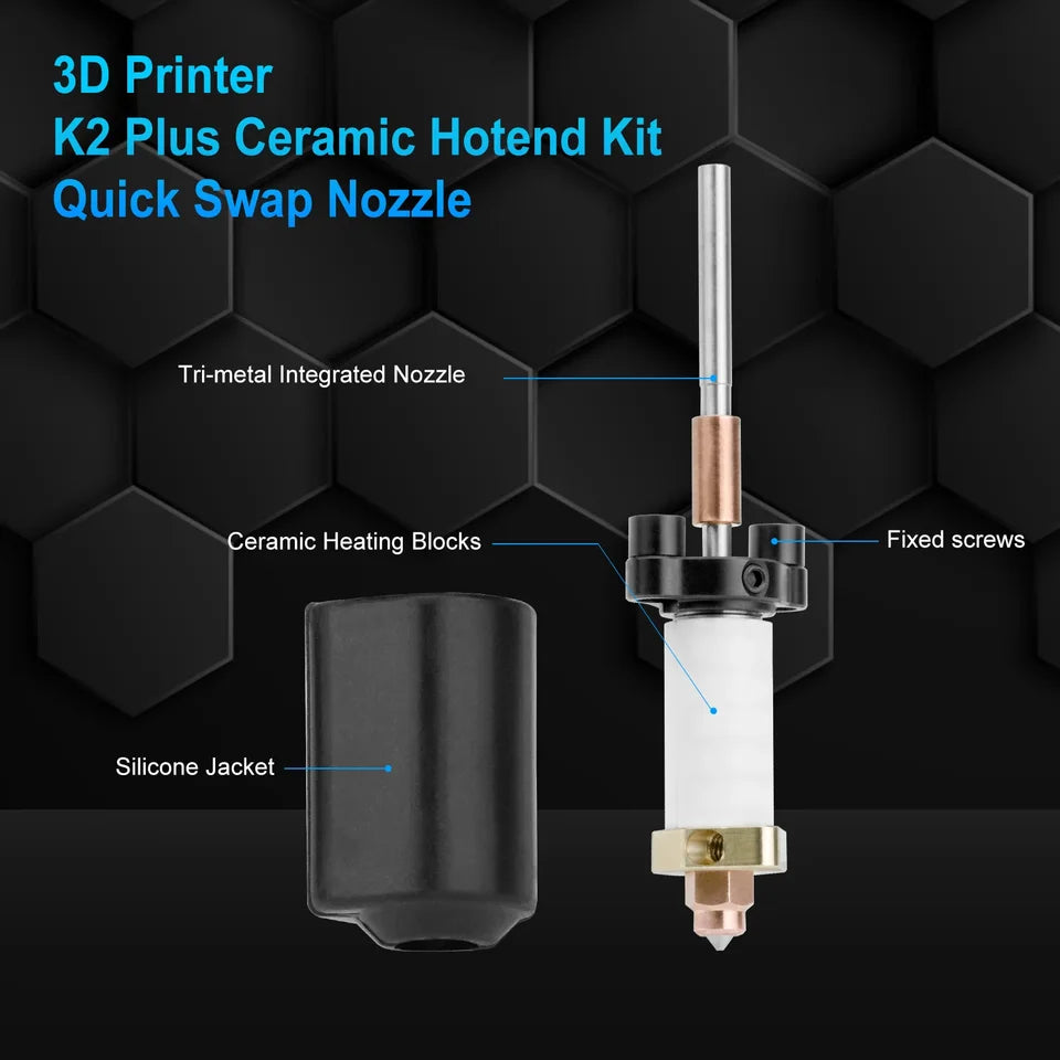 For Creality K2 Plus Nozzles 0.2/0.4/0.6/0.8mmQuick-Swap Nozzle Copper Alloy and Hardened Steel Nozzle for K2 Plus/Creality Hi