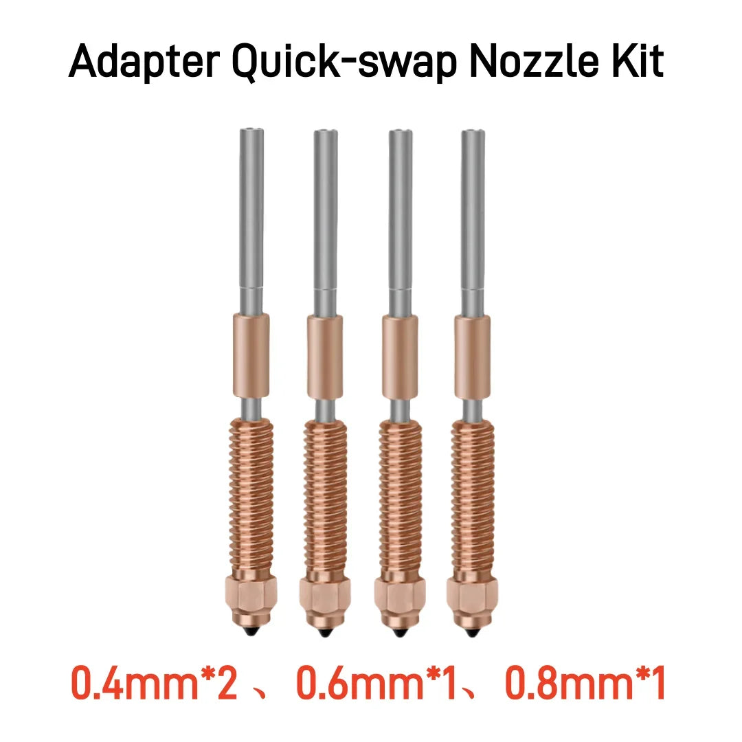 Creality official K1C Nozzle Unicorn Quick-Swap Nozzle Kit 0.4/0.6/0.8 mm Hardened Steel High-Speed Nozzles for K1C/Ender V3