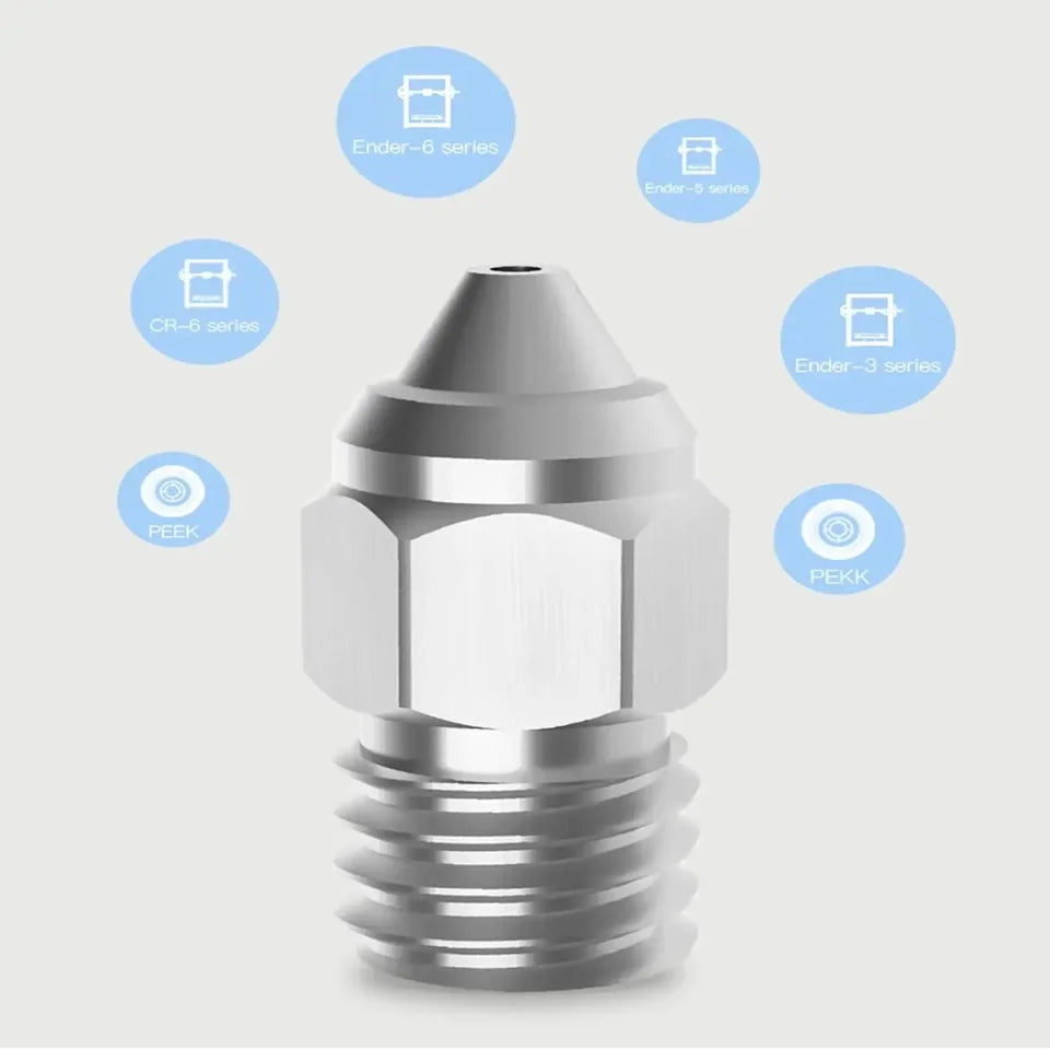 Creality Upgrade Nozzle for Sprite Extruder Pro/Ender 3 S1/CR-10 Smart Pro Copper Nozzle Direct Fit & Fast Heat Transfer