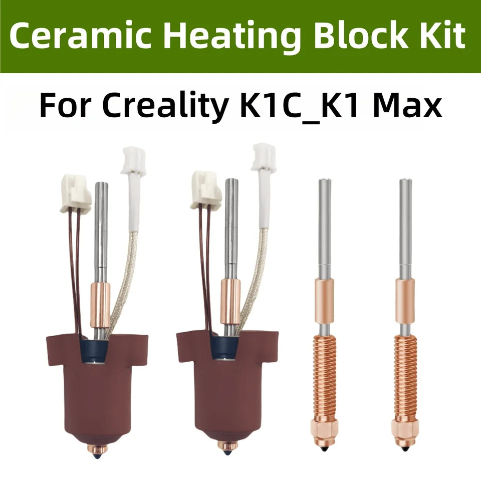 For Creality K1C/K1 Max hotend kit Quick Swap Ceramic Heating Block High Flow Printing 3d Printer Parts for K1Max K1C 3D Printer
