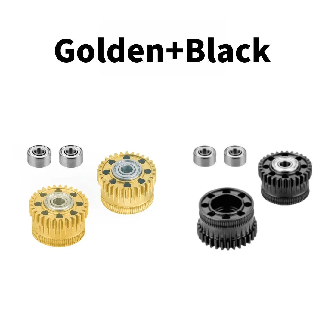 For Creality K2 Plus Extruder All Metal Filament Drive Gear For Creality K2 Plus Nickel Plated DLC Coating High Hardness Wear
