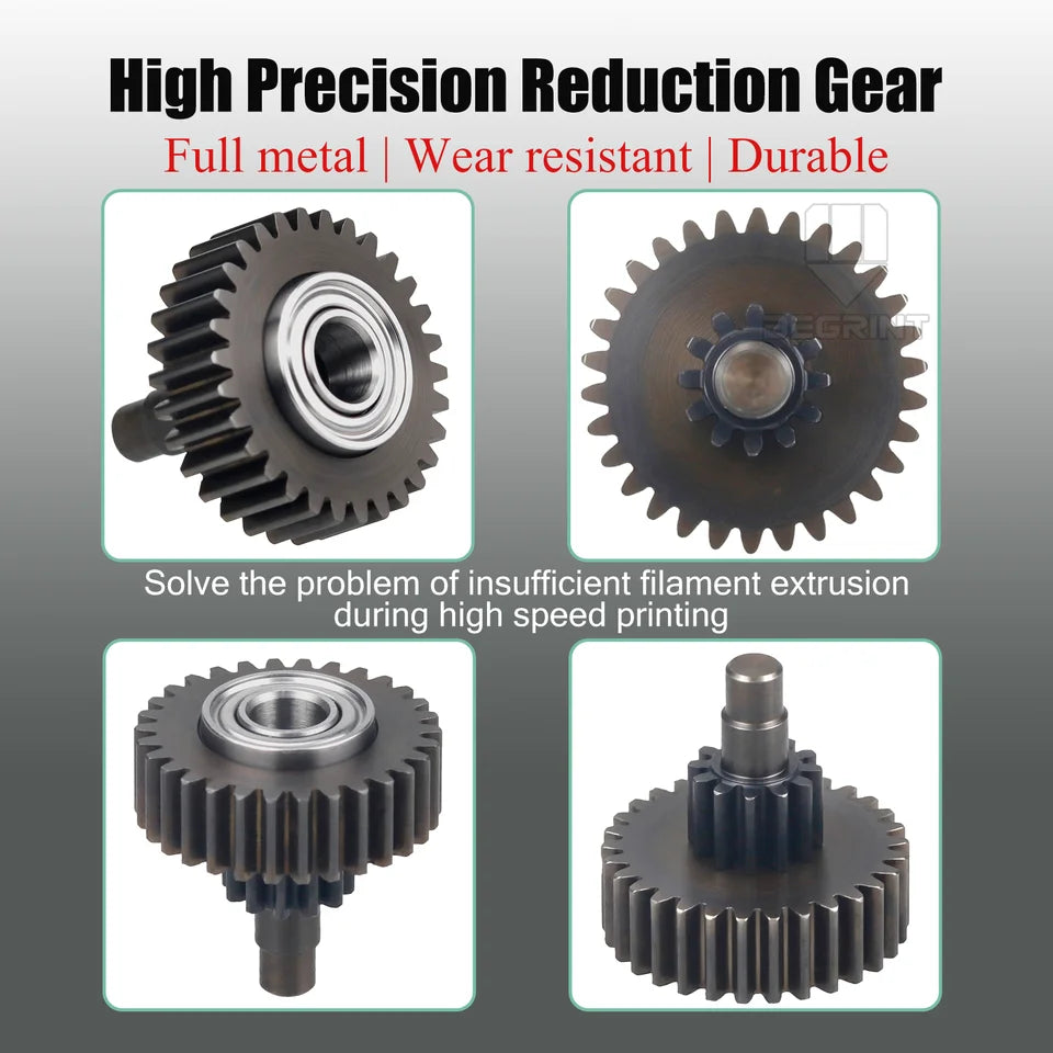 New Gear For Creality K1 K1C K1 Max Extruder Transmission Reduction Gear All Metal Filament Drive Gears 3D Printer Accessories