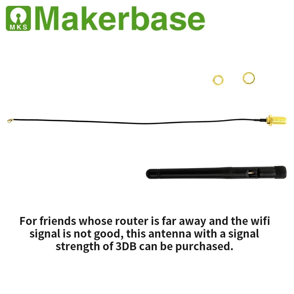 Makerbase MKS DLC32 Grbl Controller for Laser & CNC, ESP32 WiFi & TS35/24 Touch Screen, High-Precision for Engraving Machines