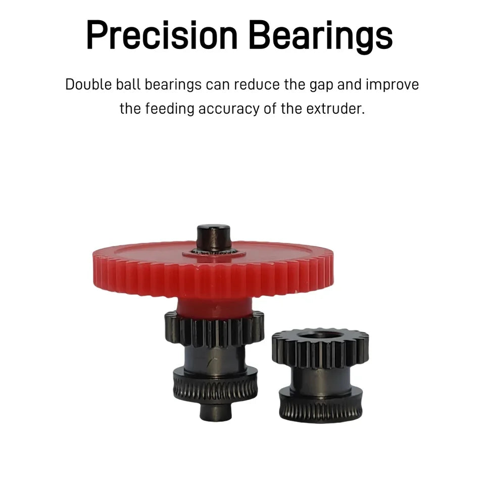 For Elegoo Neptune 4/4 Plus/4 Pro Extruder Gear Kit | CNC Hardened Steel Upgrade | Precision Feed Gears for 3D Printer Upgrades