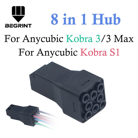 8 in 1 Hub 8 COLORS FILAMENT HUB For ANYCUBIC Kobra s1 /Kobra 3 Max /Kobra 3 3D Printer Parts Accessories