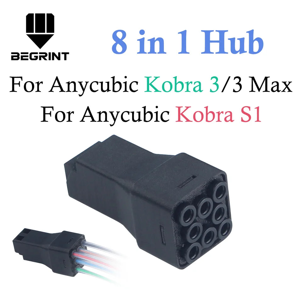 8 in 1 Hub 8 COLORS FILAMENT HUB For ANYCUBIC Kobra s1 /Kobra 3 Max /Kobra 3 3D Printer Parts Accessories