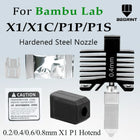 Hardened Steel Quick-Swap Hotend for X1 / P1