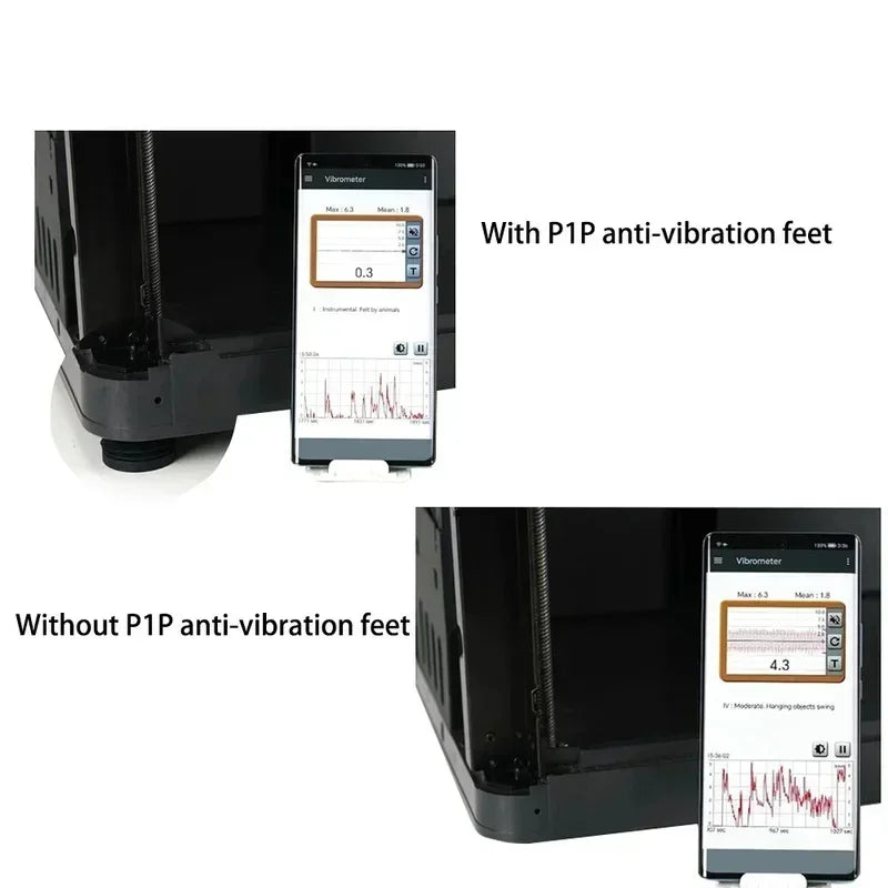 For Bambu Lab P1S Bambulab X1 Carbon Anti Vibration Feet Anti-slip Dust-proof Rubber Foot Pad Fit Bambulabs 3D Printer