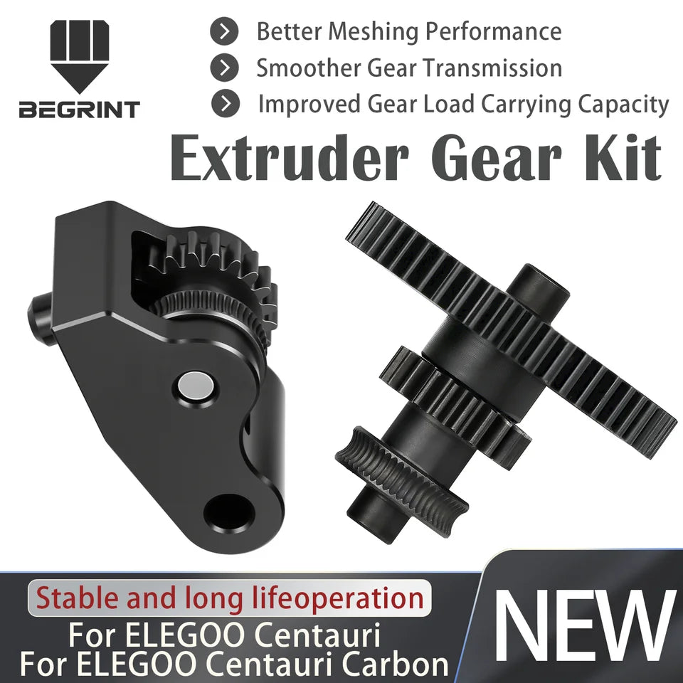 For Elegoo Centauri Carbon Extruder Gear Hardened Steel Integrated Extrusion Head Gear High hardness POM arm For ELEGOO Centauri