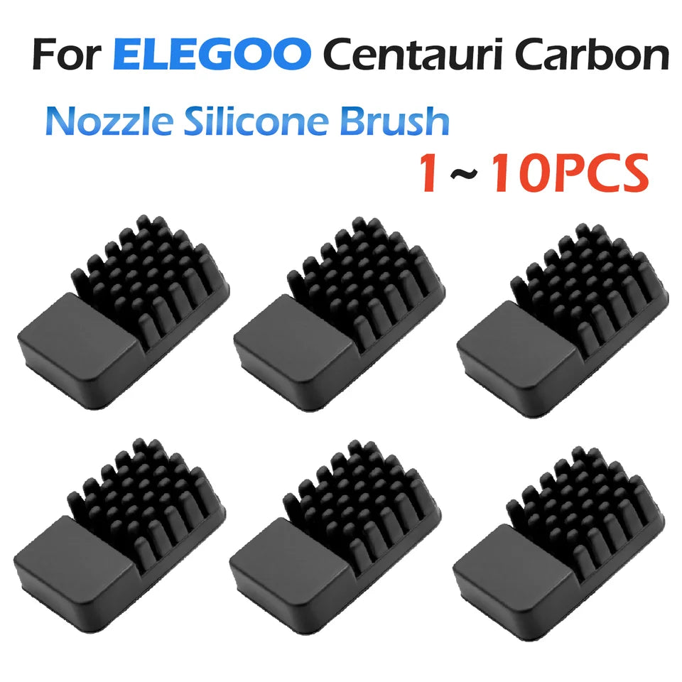 Silicone Wiper For Elegoo Centauri Carbon Nozzle Brush Nozzle Cleaner Tool Nozzle Wiper Silicone Brush Strong Cleaning