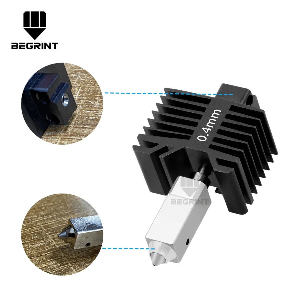 Hardened Steel Quick-Swap Hotend for X1 / P1