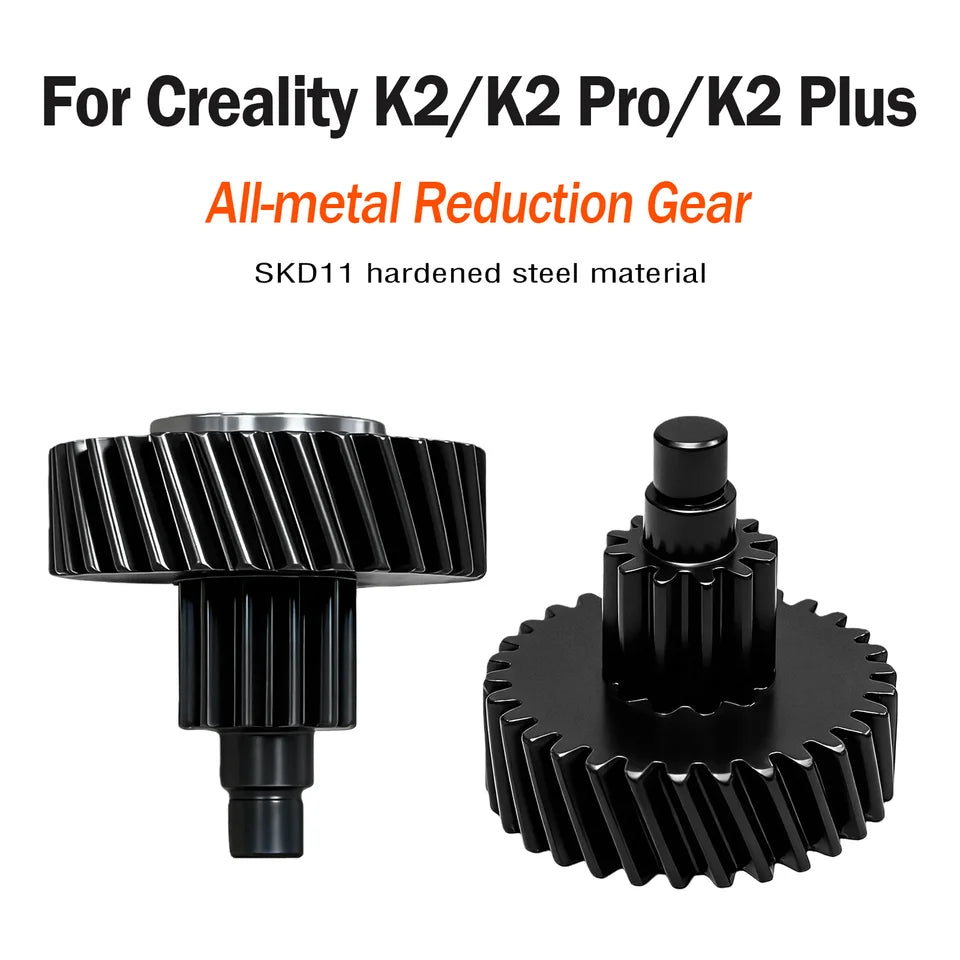 Reduction Gear For Creality K2/K2 Pro/K2 Plus Upgrade Full Metal Filament Reduce Gear Driver Gears Extruder Transmission Part