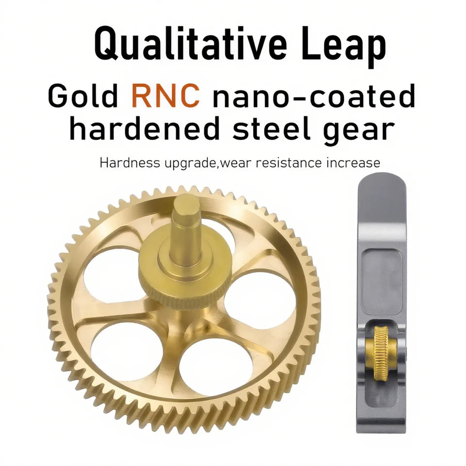 Extruder Gear For Bambu Lab A1 MINI Claw Gear RNC Nano-Coated Hardened Steel Helical Gear Kit All metal For Bambulab A1 A1 Mini