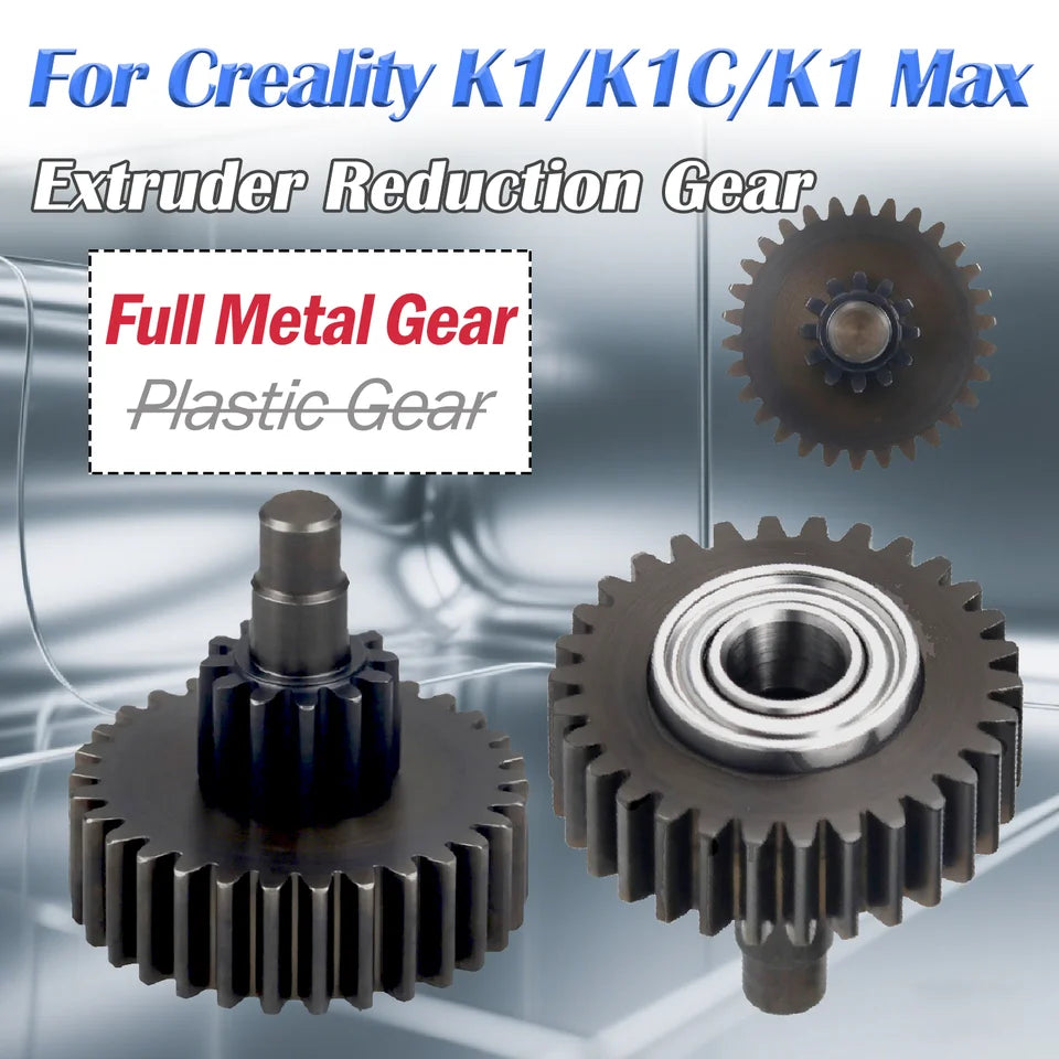 New Gear For Creality K1 K1C K1 Max Extruder Transmission Reduction Gear All Metal Filament Drive Gears 3D Printer Accessories