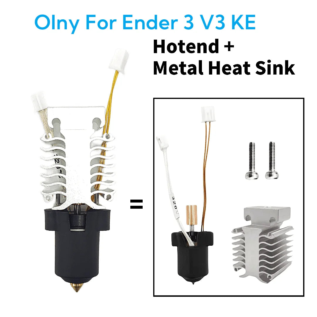 For Creality Ender-3 V3 KE Hotend Upgrade heating head Kit |Ceramic Heating Block &  High Thermal Conductivity Nozzle