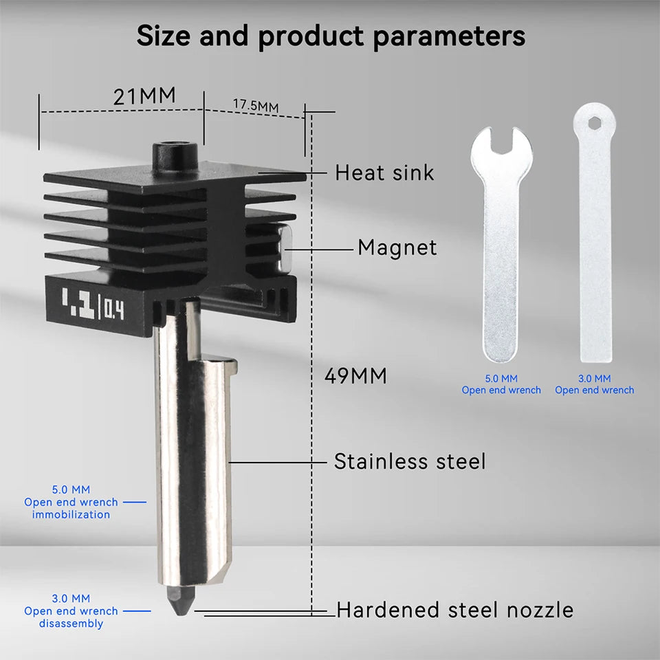 Hardened Hotend Kit for H2D