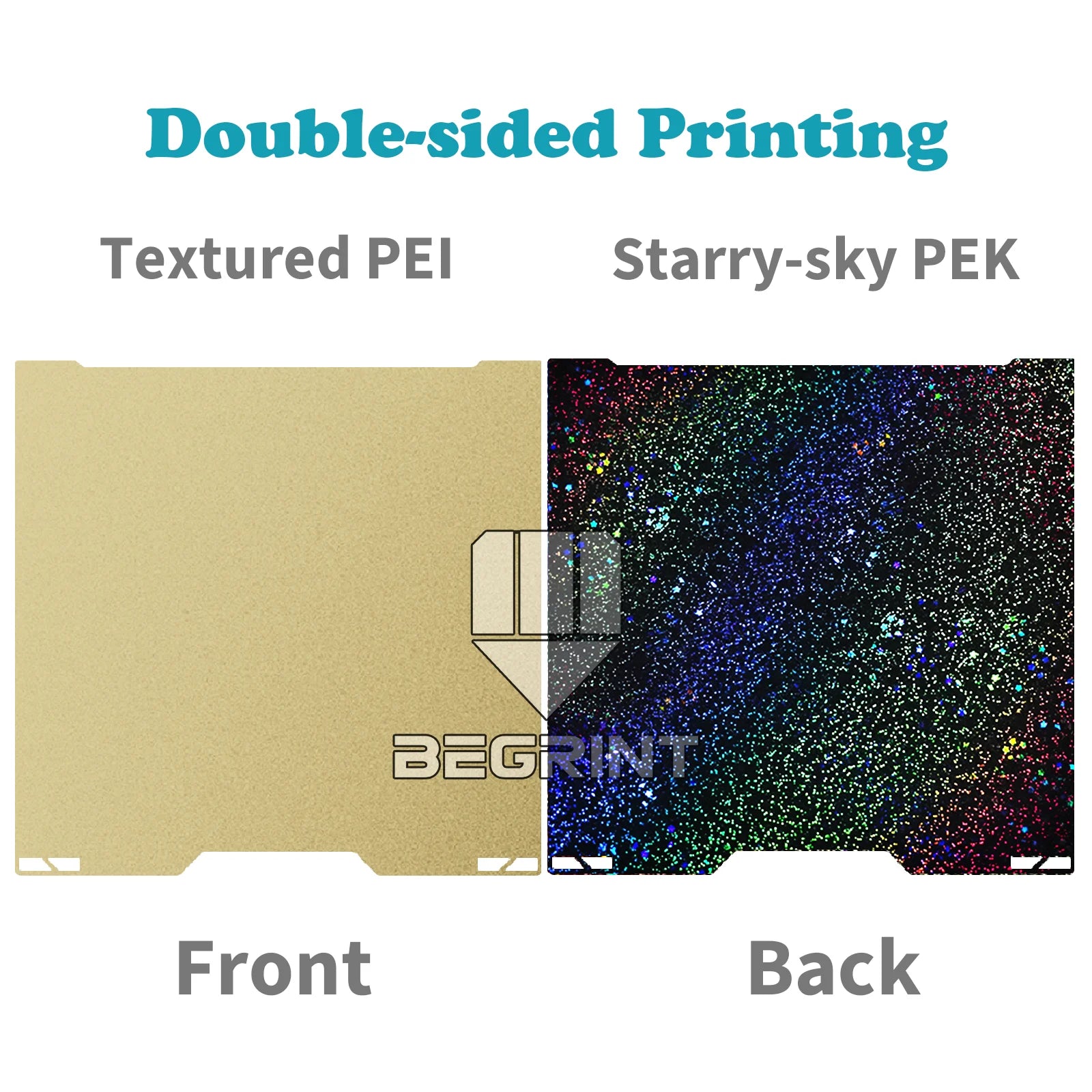Double-Sided PET/PEI Build Plate for H2D / H2S