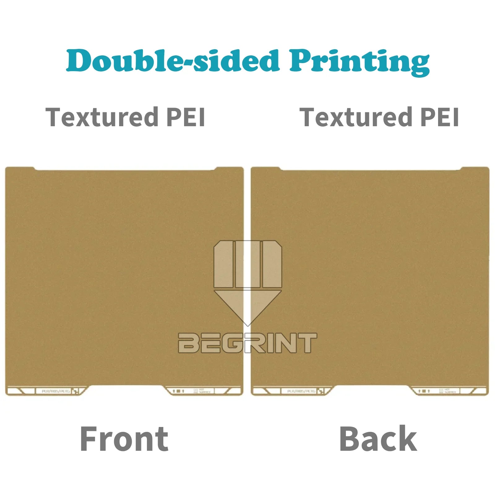 Double-Sided PET/PEI Build Plate for H2D / H2S