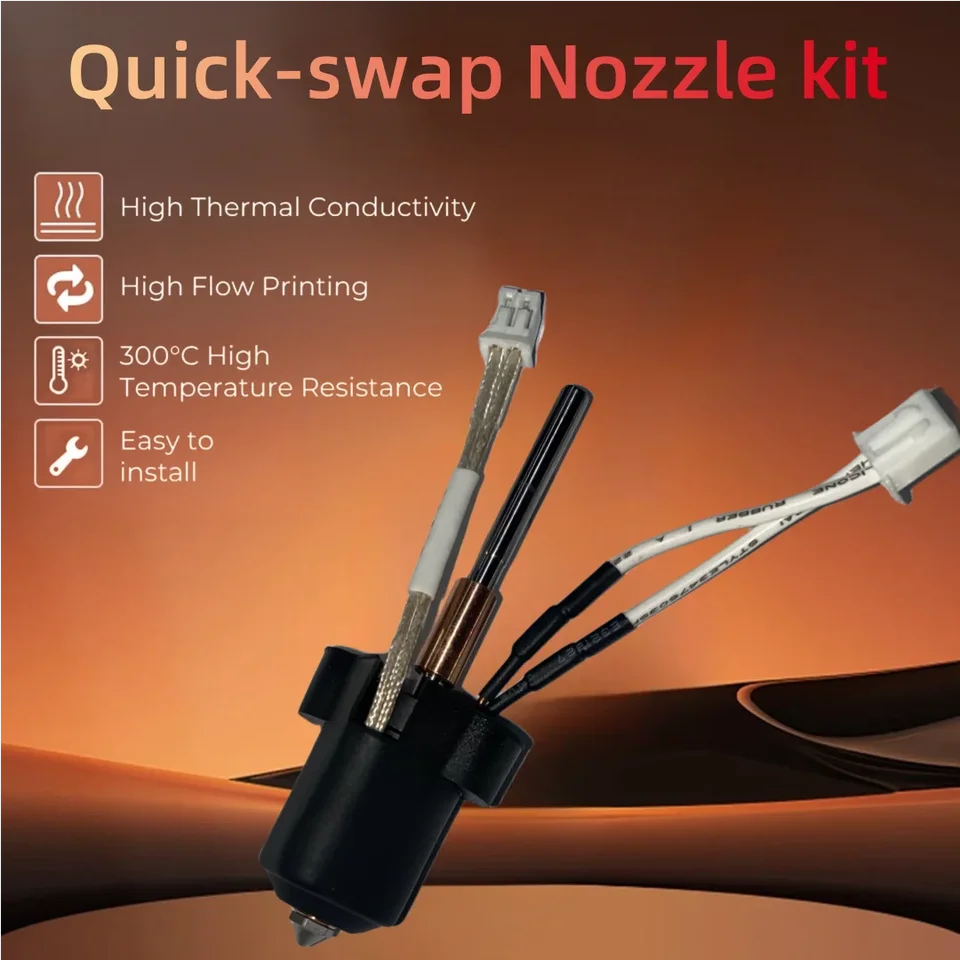 For Creality K1C/K1 Max hotend kit Quick Swap Ceramic Heating Block High Flow Printing 3d Printer Parts for K1Max K1C 3D Printer