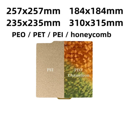 PEO Chameleon Double-Sided PEI Build Plate