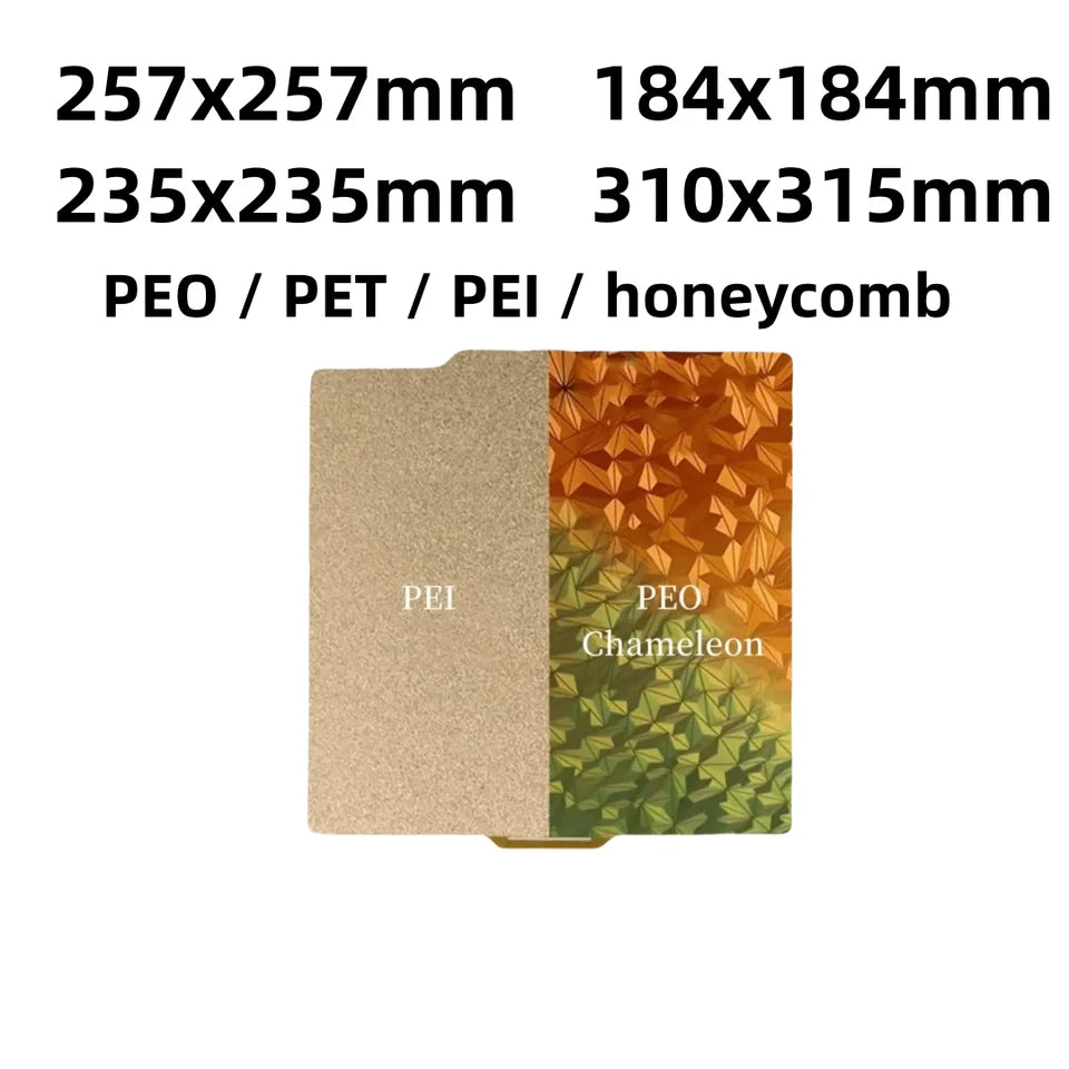 PEO Chameleon Double-Sided PEI Build Plate