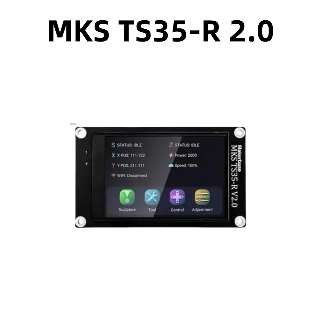 Makerbase MKS DLC32 Grbl Controller for Laser & CNC, ESP32 WiFi & TS35/24 Touch Screen, High-Precision for Engraving Machines