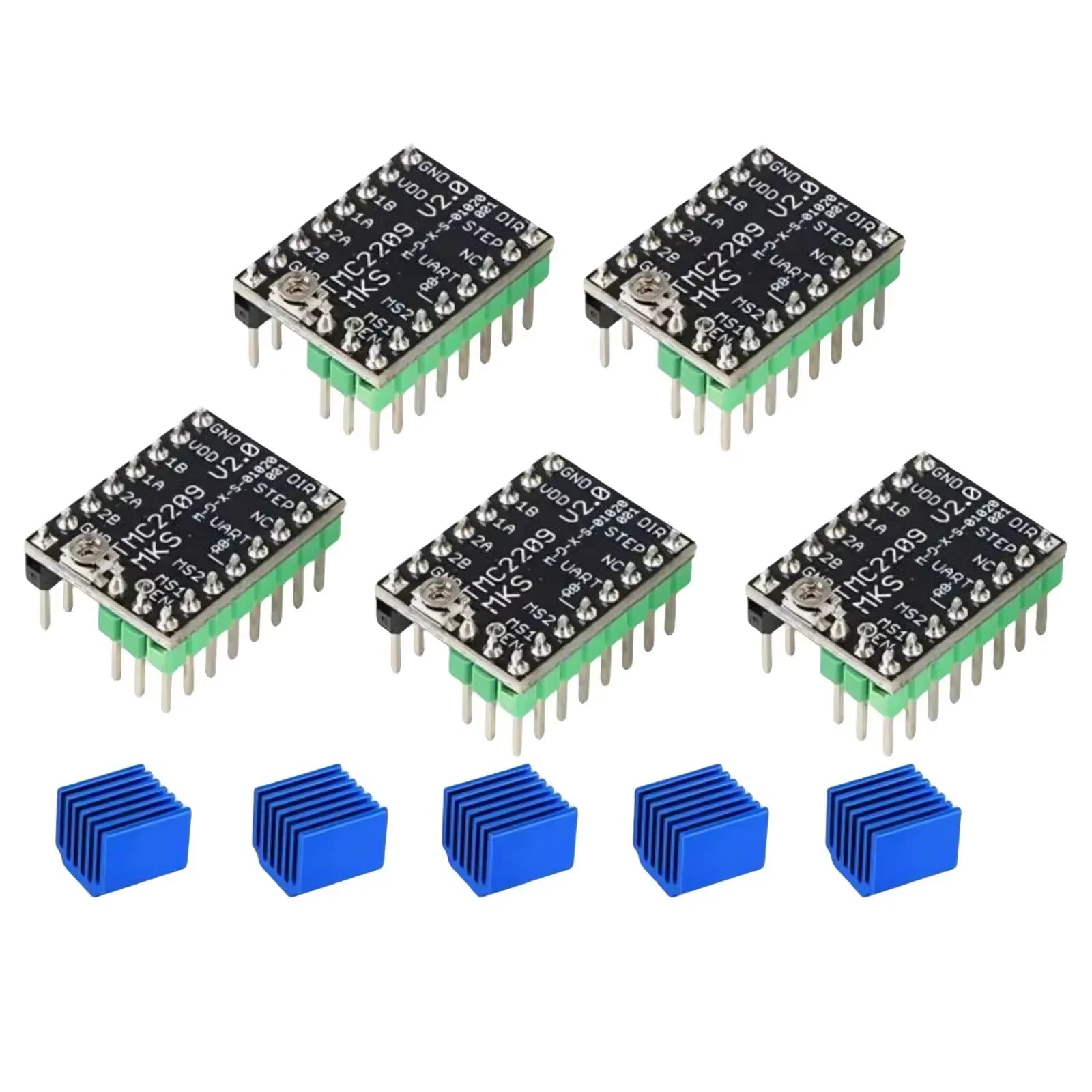 MKS TMC2209 2209 Stepper Motor Driver Skr V2.0 Gen L StepStick 2.5A UART ultra silent For Sgenl Genl Robin Nano 3d printer parts