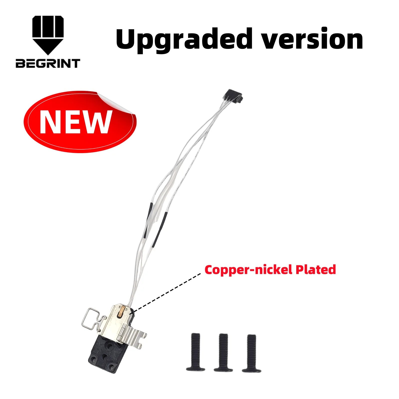 Upgrade Hotend Heating Assembly For Bambu Lab A1/A1 mini Nickel Plated Copper Nozzle Mounting Components for Bambu lab A1 mini